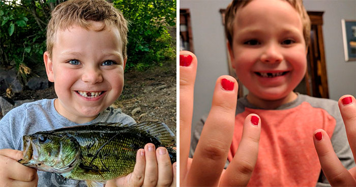 Boy Cries Uncontrollably After Getting Bullied For Wearing Nail Polish, And His Dad’s Response Goes Viral