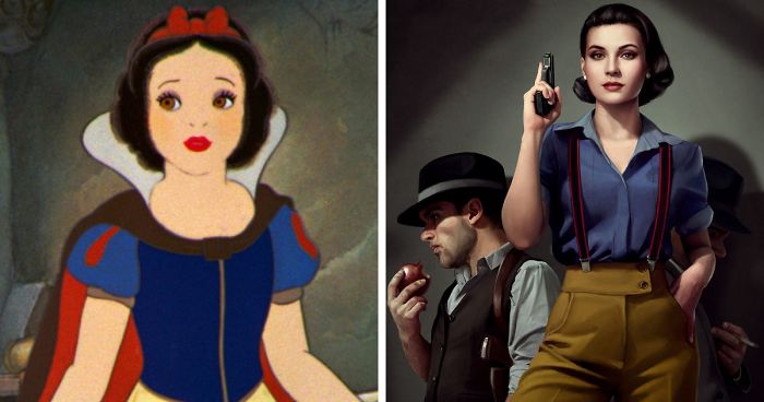 Artist Imagines Disney Princesses On 1940’s Mystery Novel Covers, And The Result Is Badass