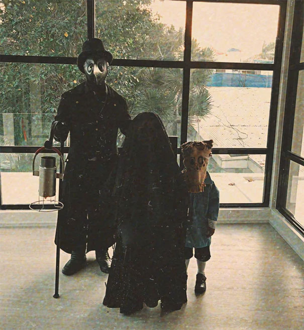 My Family And I Love Dressing Up For Halloween This Is Our 7th Year And Decided To Do Something Old School. I Was A Plague Doctor, My Wife Dressed Up As A Victorian Ghost And Keeping With The Whole Theme We Made Our Son A Home Made Costume Of Tomas From El Orfanato