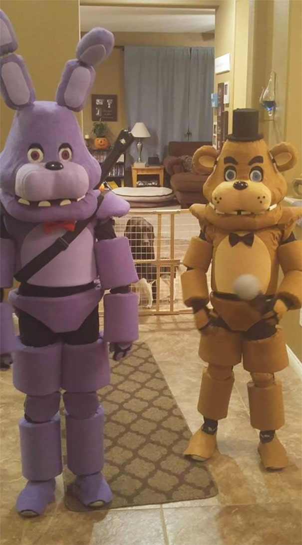 Made These FNAF Costumes For My Son And Nephew