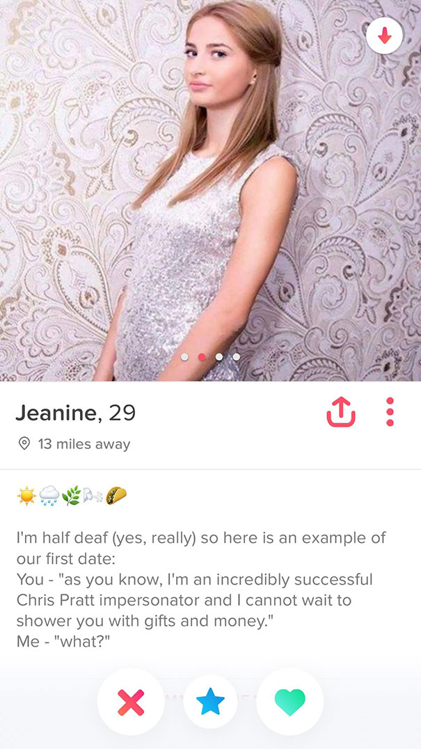 Funny tinder bios for women