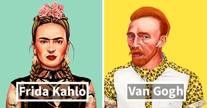 I Reimagined The World’s Most Iconic Artists As Today’s Hipsters