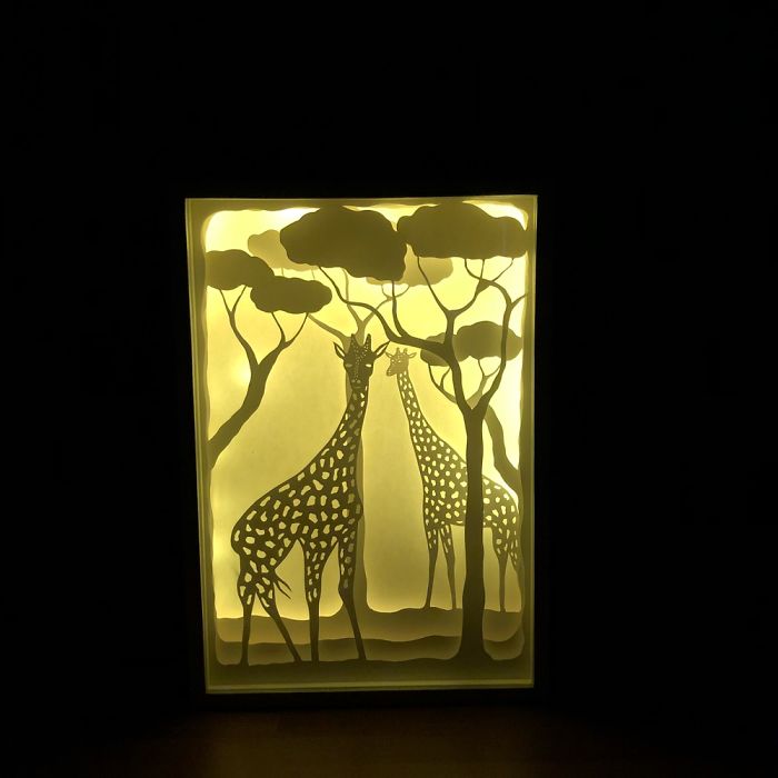 Handmade Papercut Lightboxes