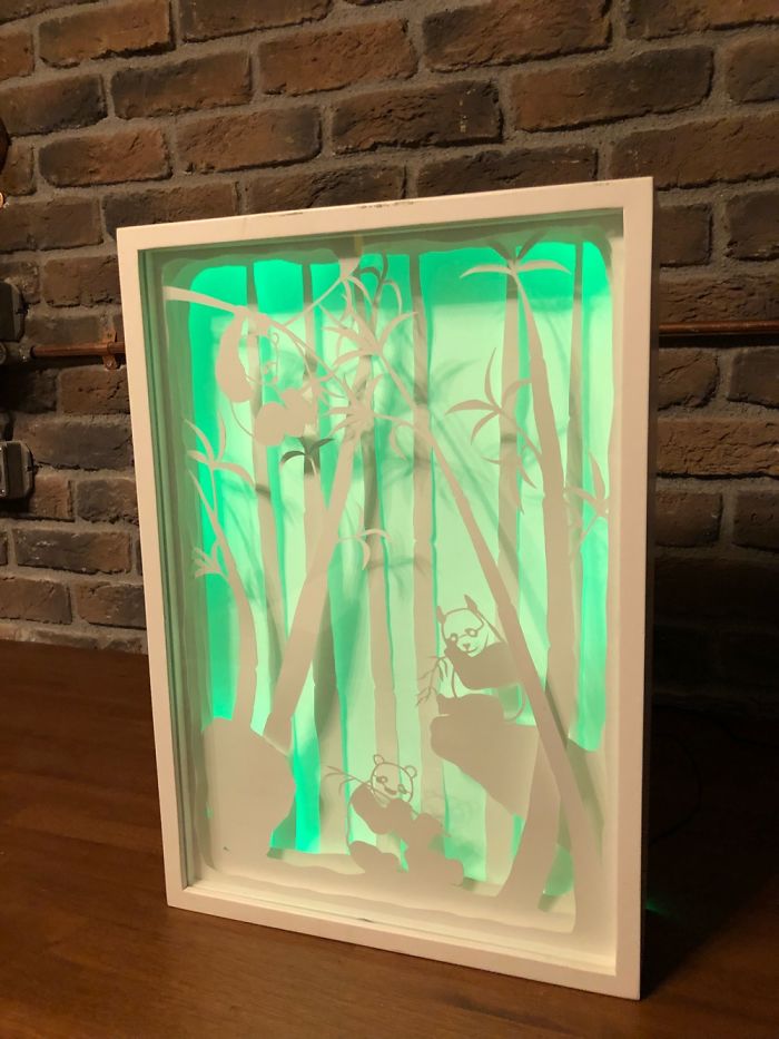 Handmade Papercut Lightboxes