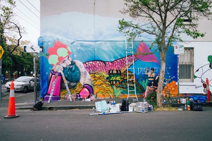 Bearded Mermen Move Into Melbourne Neighbourhood