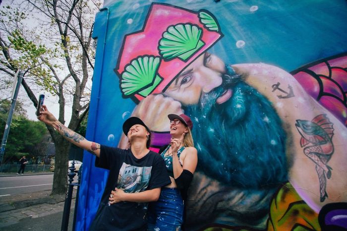 Bearded Mermen Move Into Melbourne Neighbourhood