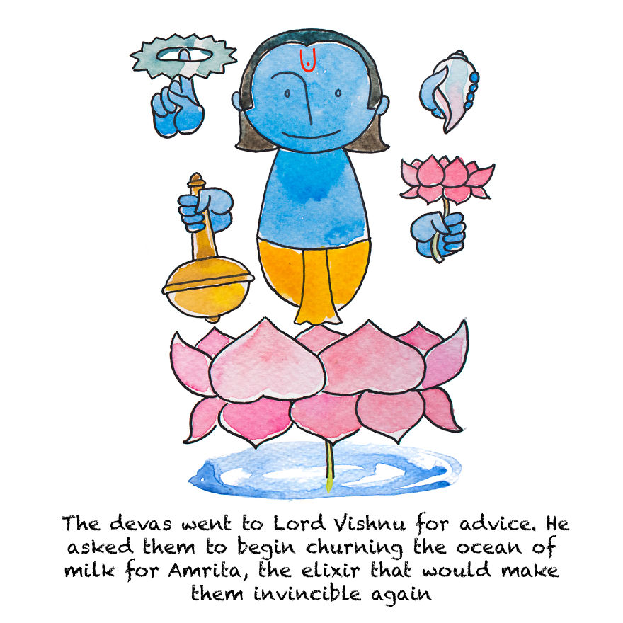We Created A Series Of Fairytales About Indian Mythology For Our Baby, And This Is One Of Them