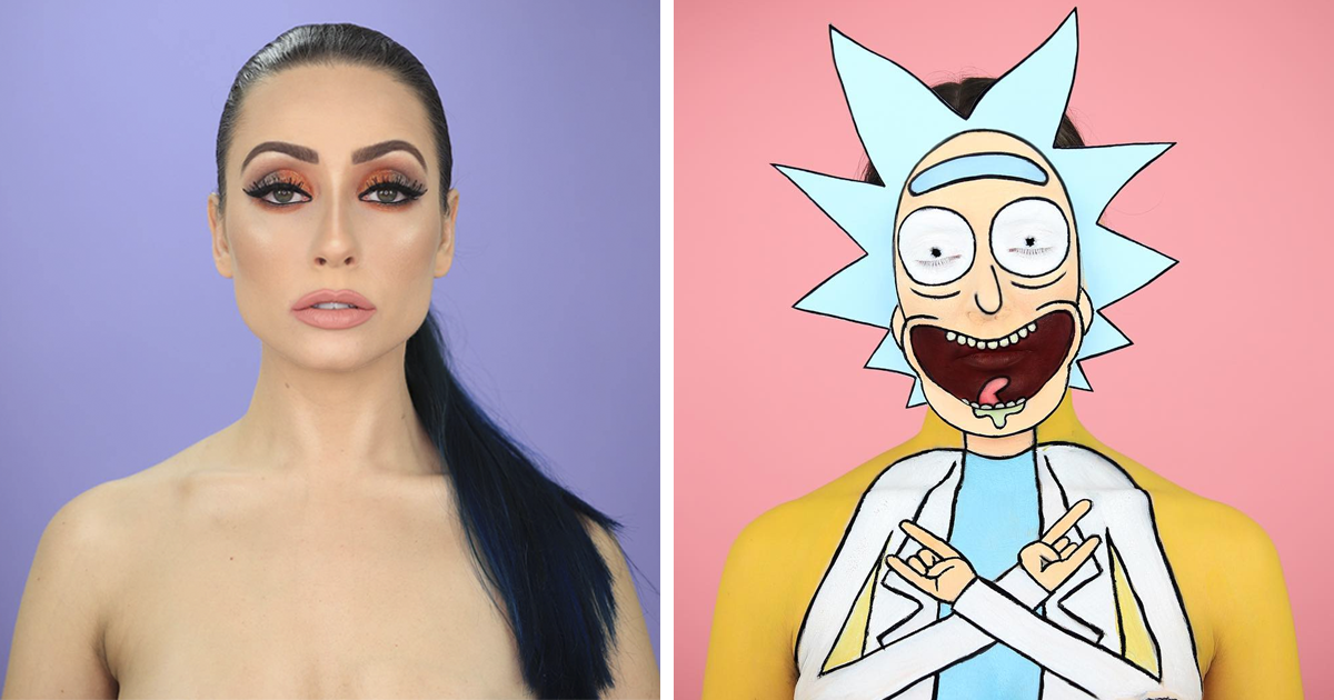 This Makeup Artist Can Transform Herself Into Any Cartoon Character,  Proving That Your Body Can Be Your Best Work Of Art | Bored Panda