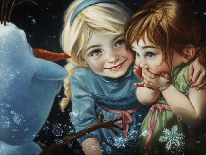 Elsa, Anna And Olaf