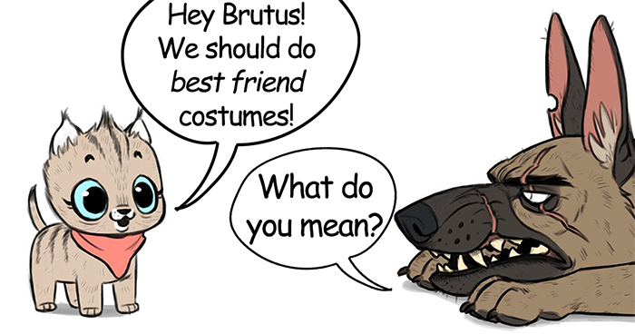 There’s A New Halloween Comic About Brutus & Pixie That Will Instantly Make Your Day