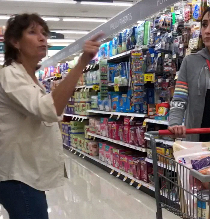 Racist Woman Attacks Two People For Speaking Spanish In Grocery Store, Gets What She Deserves