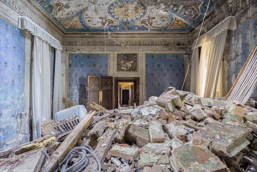 Abandoned Castle In Italy