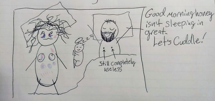 This Woman Drew A Comic To Explain To Her Husband Why She's So Tired, And It Will Crack You Up