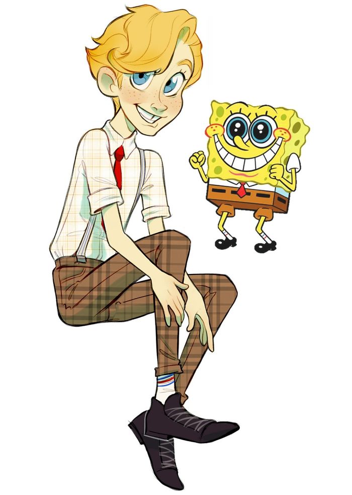 Russian Artist Reimagines Spongebob Squarepants Characters As Humans, And You'll Love The Result