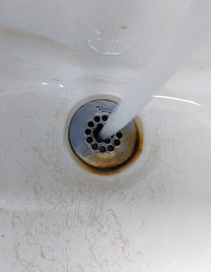 Hole In Sink Drain With High Pressure