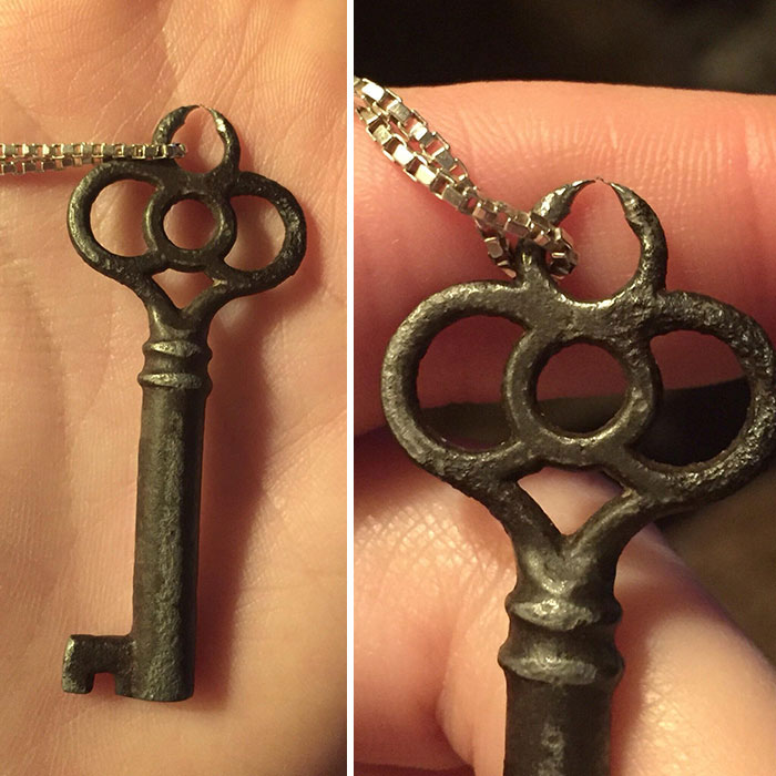 This Key I’ve Worn As A Necklace Almost Everyday Over The Past Seven Years Finally Wore Through Today
