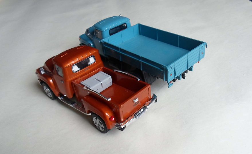 Zil-130 And Zil-130 Pikup. Scale 1/43