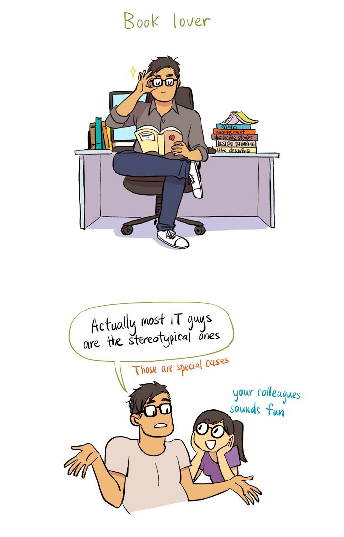 Artist Illustrates Her Relationship With 'IT Guy' In 13 Adorable Comics