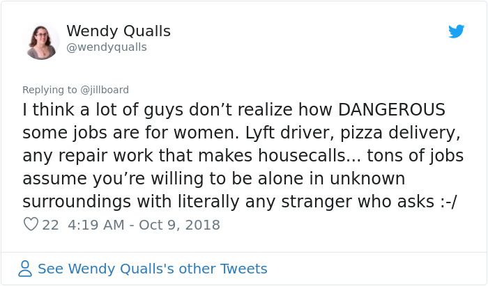 Woman Says That Situations Normal For Men Can Be Dangerous For Women, Sparks A Debate