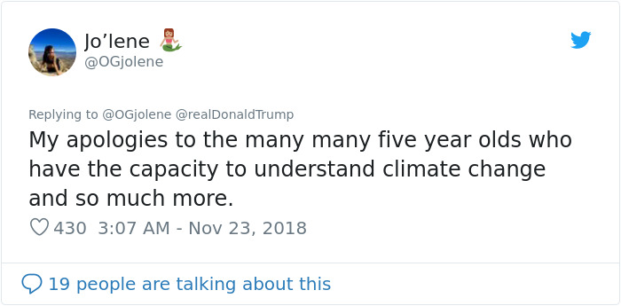 People Are Laughing At The Way This Teenager Explained Global Warming To Trump After His Tweet
