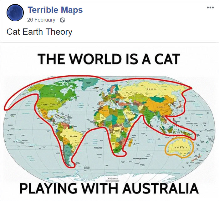 El mundo es un gato jugando con Australia