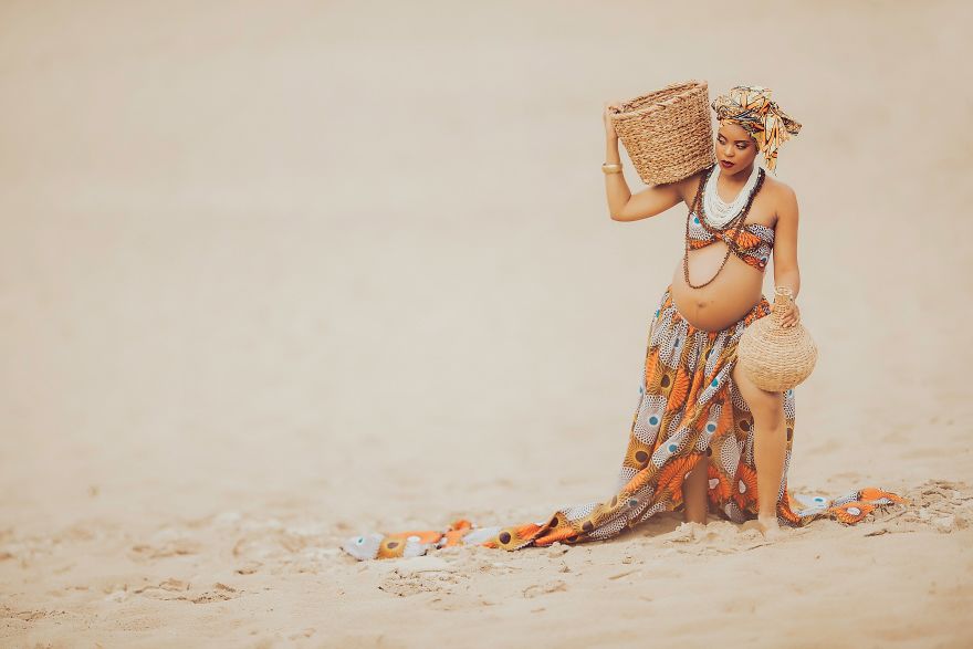 Maternity Pictures Inspired By A Fusion Of African Cultures