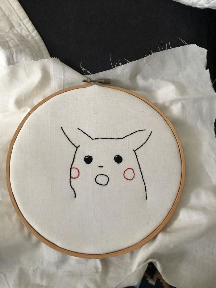 When You Shittily Embroider A Borderline-Dead Meme For Your Husband And He Doesn’t Immediately Want To Have Sex With You