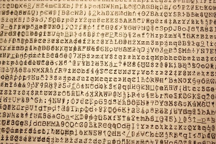 This Paper, Three Times Printed On By A Malfunctioning Printer, Looks Like It's Full Of Ancient Hieroglyphs