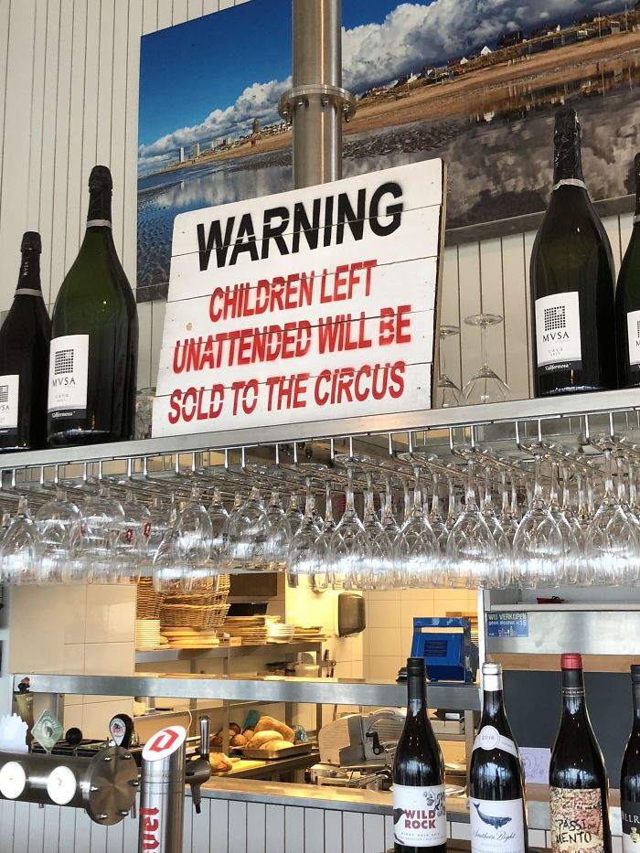 Fair Warning In A Bar In The Netherlands