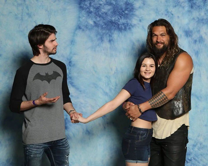 In Light Of The Recent Aquaman News, Here's A Photo Of My Girlfriend And I Meeting Jason At Calgary Expo This Year