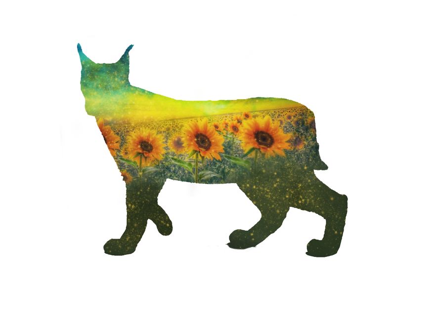 Artist Creates Enchanting Double Exposure Animals