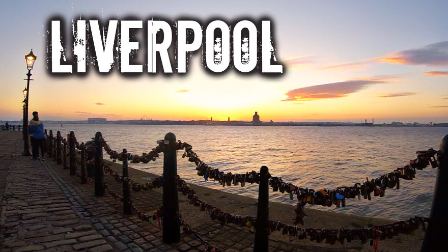 Amazing Liverpool Sunset Across The Mersey