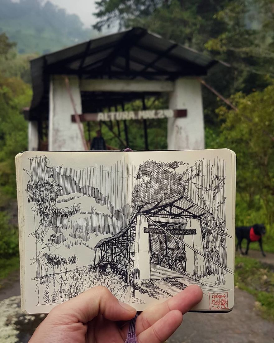 Architect Draws Everything See Around You And The Result Is Amazingly Detailed
