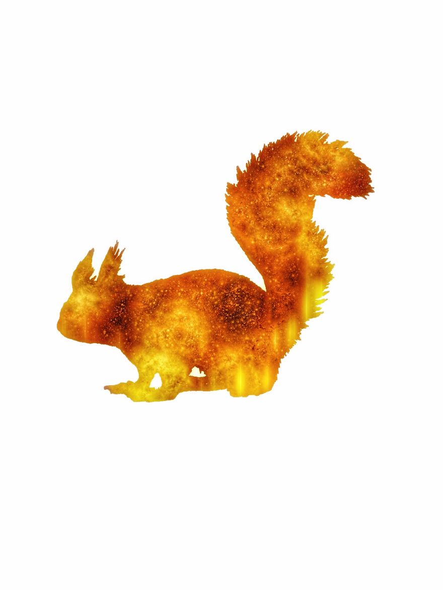 Artist Creates Enchanting Double Exposure Animals