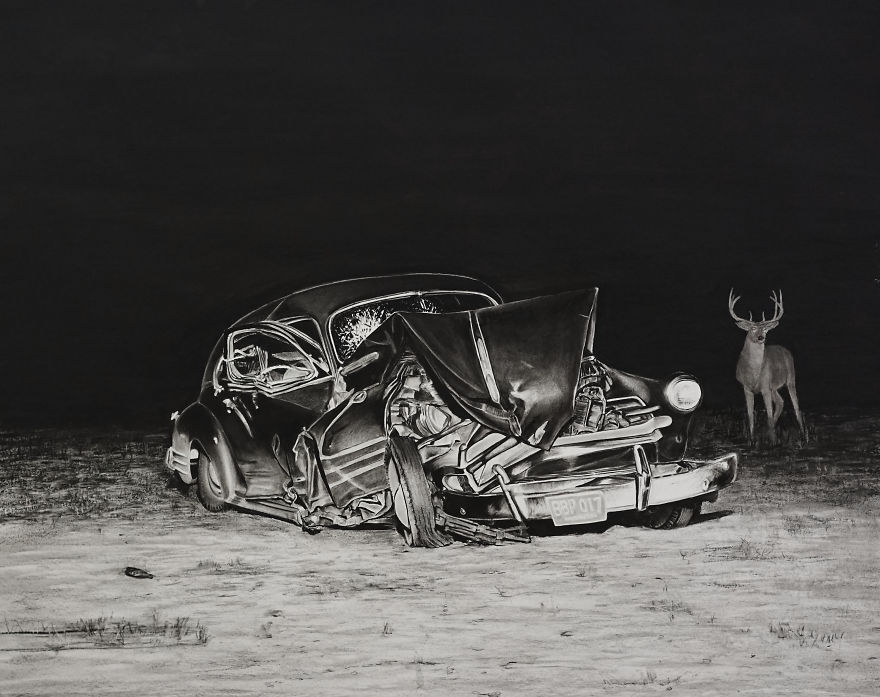 Amazing Charcoal Drawings By Trevor Guthrie