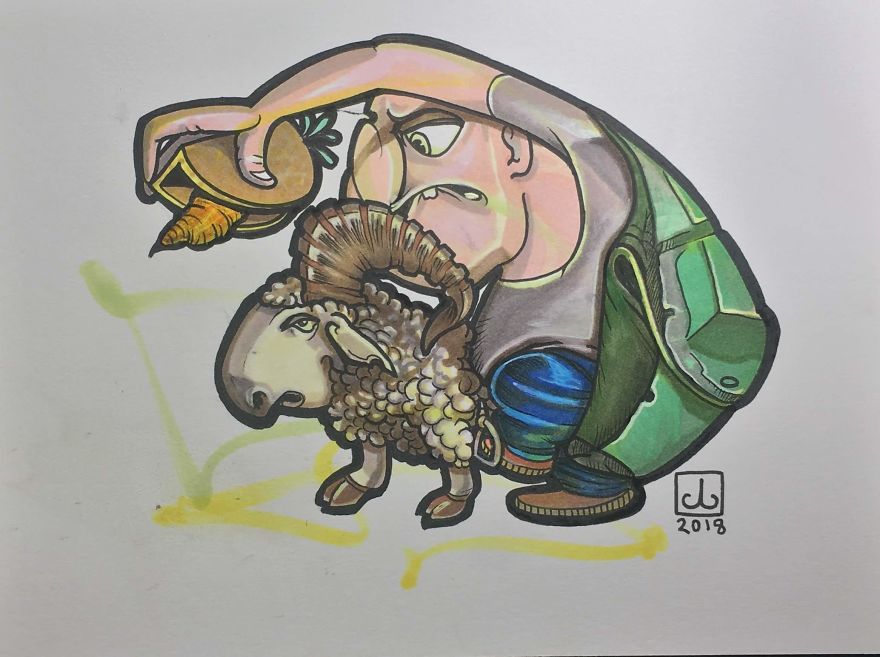 Artist Dad Uses Sons' Random Scribbles And Forms Them Into Amazing Personalized And Innovative Works Of Art! Artist Dad Uses Sons' Random Scribbles And Forms Them Into Amazing Personalized And Innovative Works Of Art!
