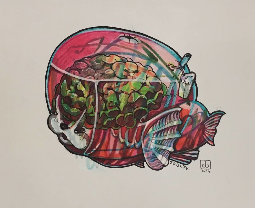 Artist Dad Uses Sons' Random Scribbles And Forms Them Into Amazing Personalized And Innovative Works Of Art! Artist Dad Uses Sons' Random Scribbles And Forms Them Into Amazing Personalized And Innovative Works Of Art!