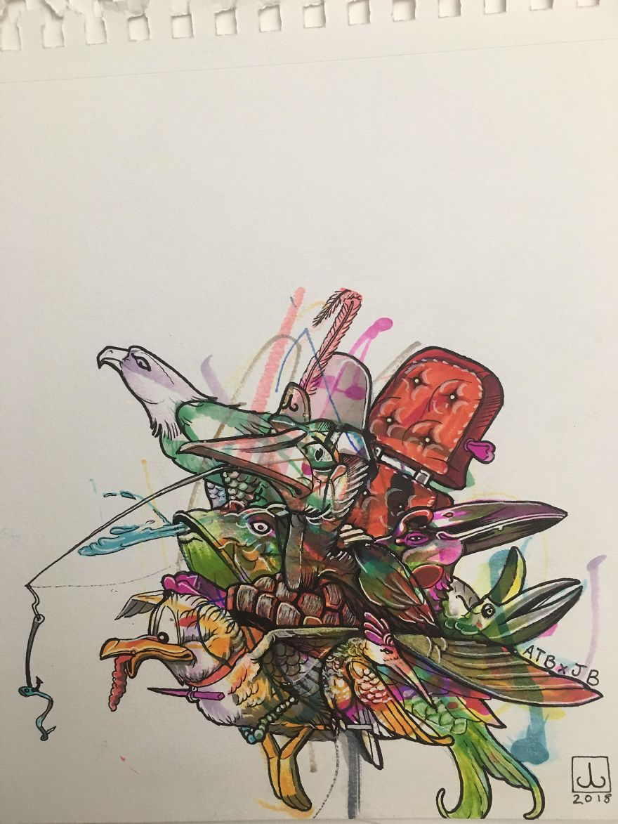 Artist Dad Uses Sons' Random Scribbles And Forms Them Into Amazing Personalized And Innovative Works Of Art! Artist Dad Uses Sons' Random Scribbles And Forms Them Into Amazing Personalized And Innovative Works Of Art!