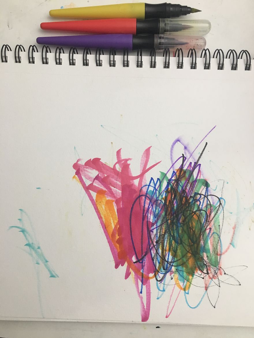 Artist Dad Uses Sons' Random Scribbles And Forms Them Into Amazing Personalized And Innovative Works Of Art! Artist Dad Uses Sons' Random Scribbles And Forms Them Into Amazing Personalized And Innovative Works Of Art!