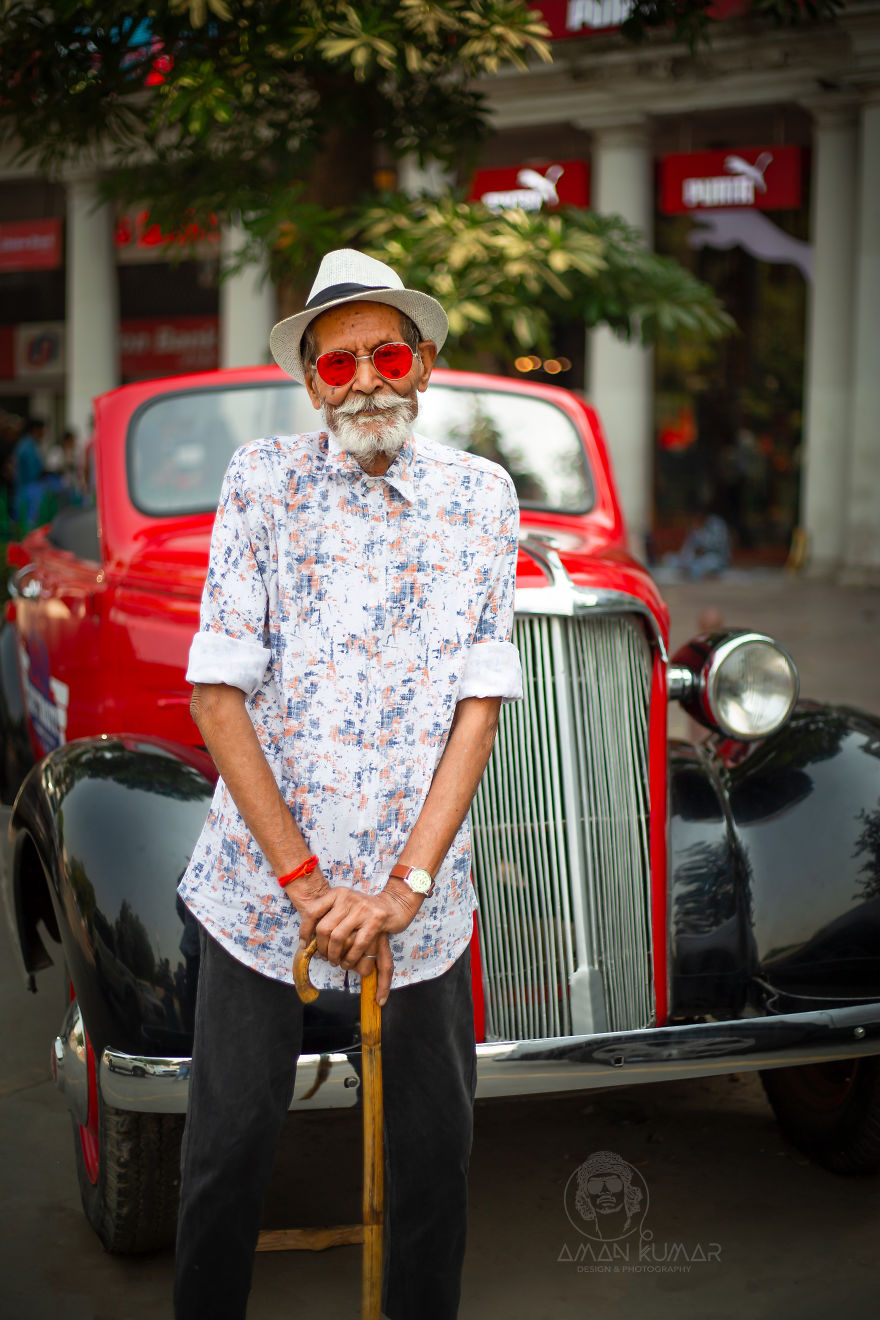 I Gave My 98-Year-Old Grandpa A Millenial Look And Then Photographed Him So His Inner Youth Could Stand Out