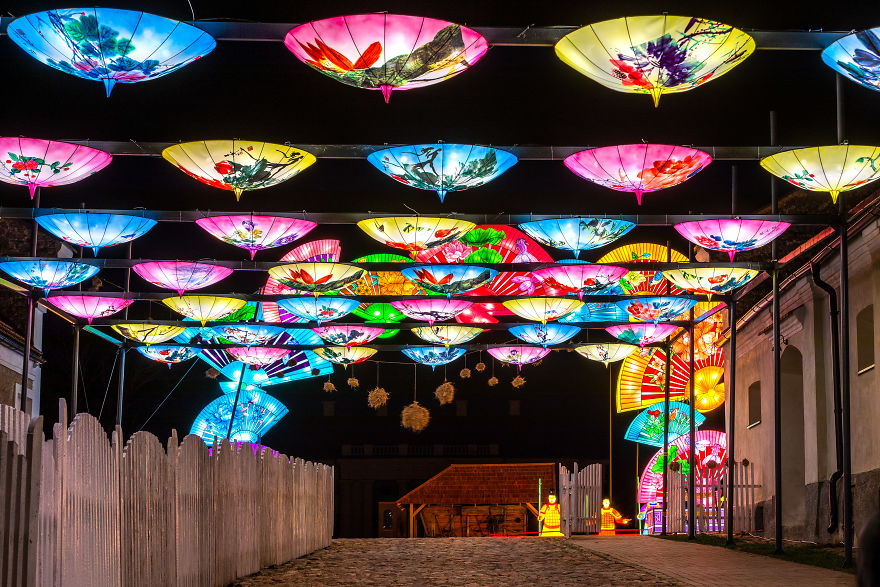 Magical Chinese Lanterns Brighten Up An Old Lithuanian Manor Lands Magical Chinese Lanterns Brighten Up An Old Lithuanian Manor Lands