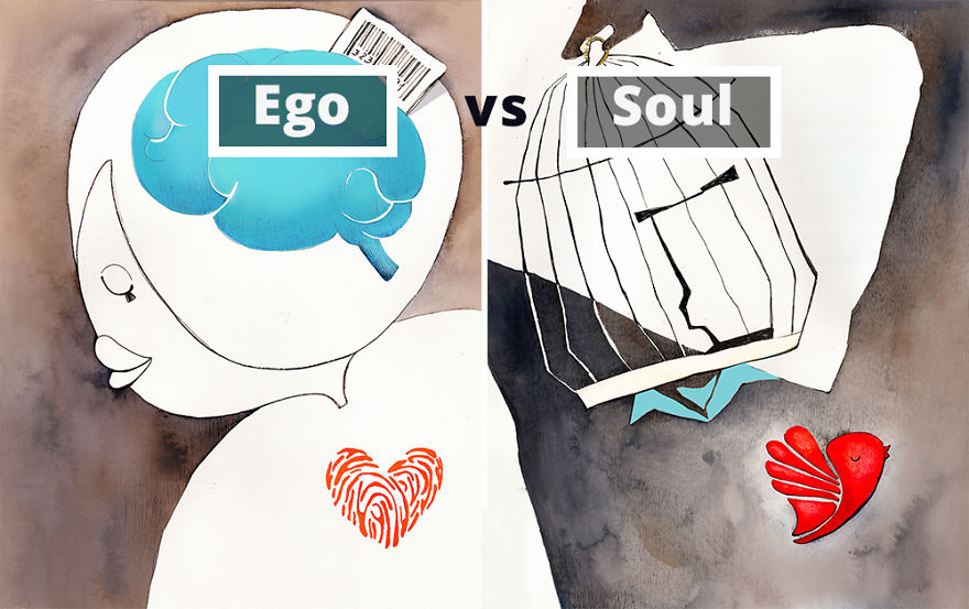 Ego Vs Soul - I Created 17 Illustrations That Will Make You Think