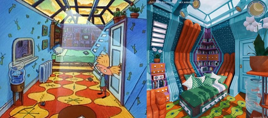Designer Creates Real Life Version Of 6 Popular Cartoon Bedrooms