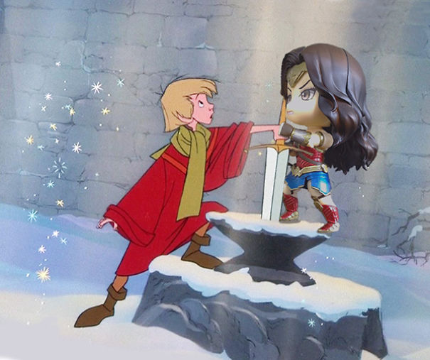 I Fell In Love In This Wonder Woman Figurine And Had Been Geeking Out Photoshoping Her Into Funny Images I Fell In Love In This Wonder Woman Figurine And Had Been Geeking Out Photoshoping Her Into Funny Images