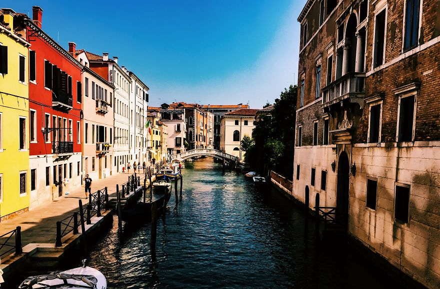 I Took 2 Shots Of 2 Different Canals In Venice