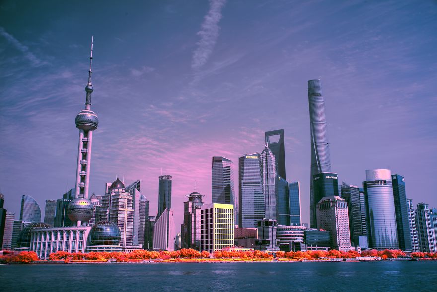 Another Angle Of Shanghai Skyline