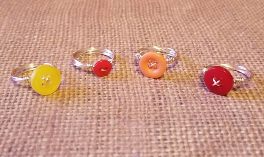 More Button Rings