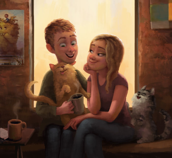Illustrator Shows In Adorable Images The True Meaning Of Love Between Couples