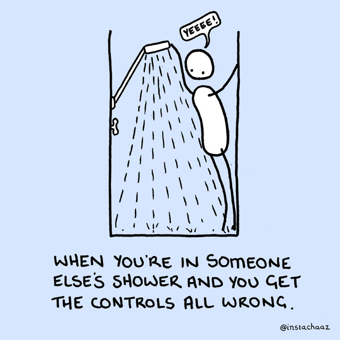 Guy Illustrates 10 Shower Moments We All Have In The Shower