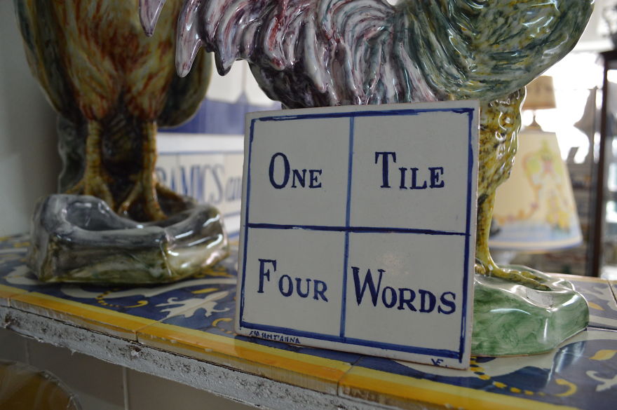 One Tile. Four Words.